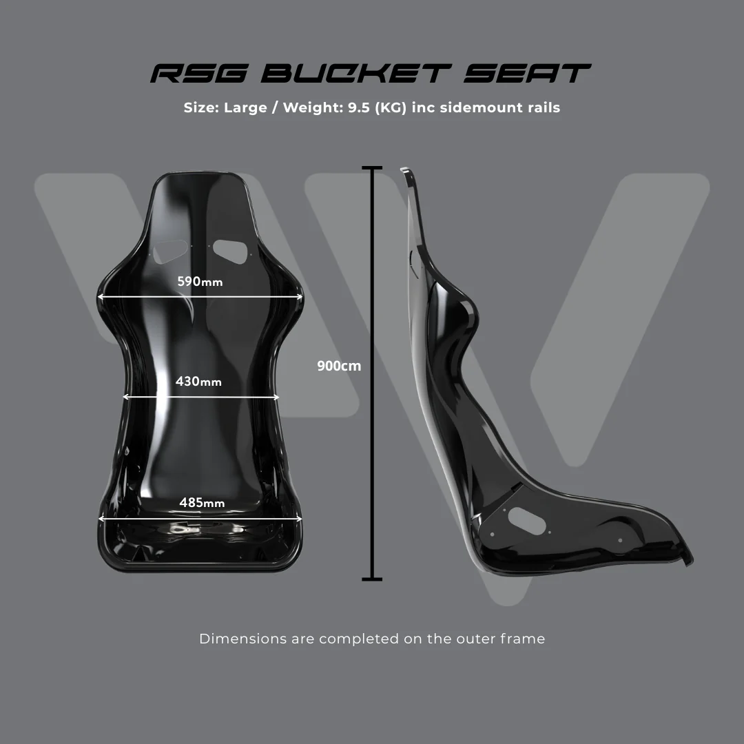 Recaro RS-G Black Velour Bucket Seat - ADR APPROVED - Image 6