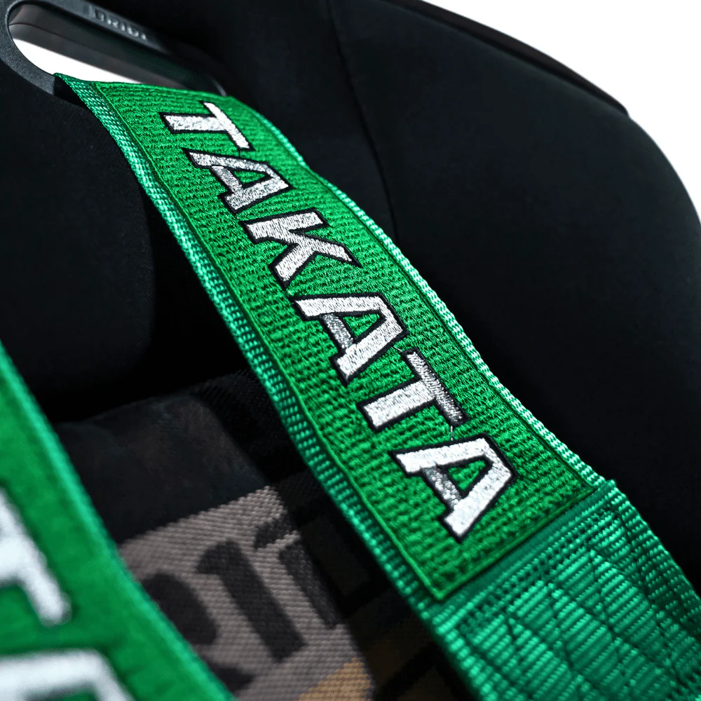 Takata 4 Point Harness - Green Style - Image 3