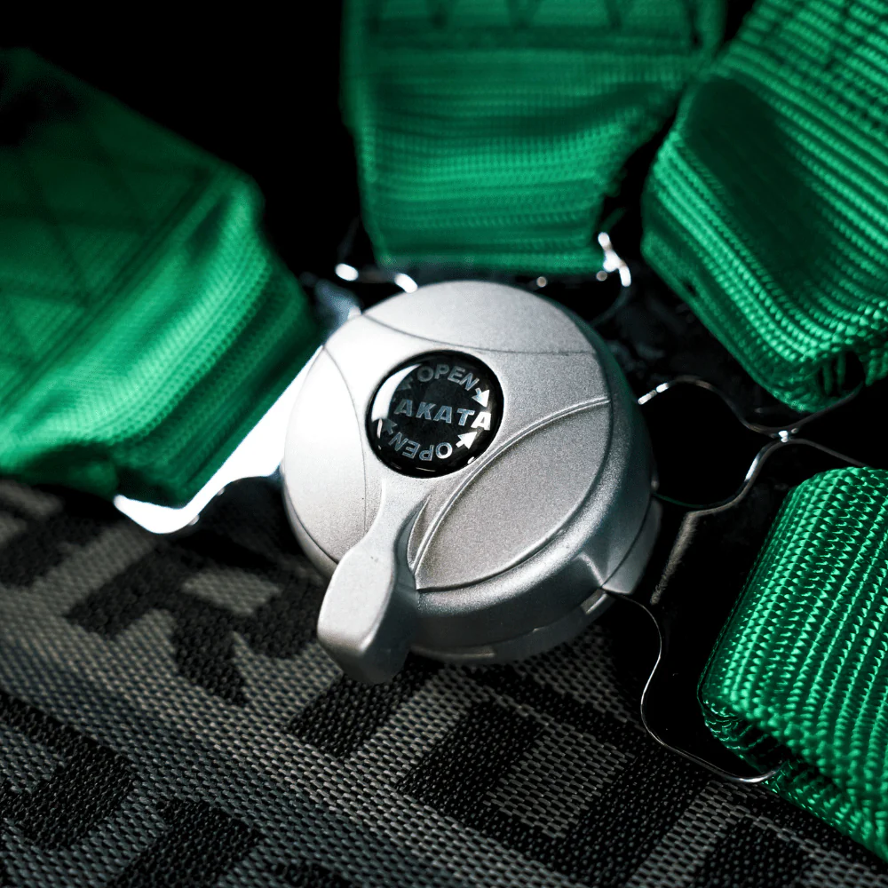 Takata 4 Point Harness - Green Style - Image 6